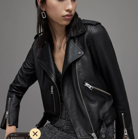 Balfern leather biker jacket - Picture 3 of 11